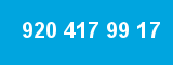 920 417 99 17 920 417 99 17